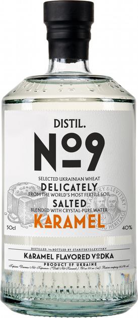 Горілка Distil.№9 Salted Karamel 40% 0.5 л